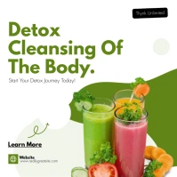 Green and White Modern Detox Cleansing Of The template