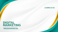 Green and Yellow Modern Digital Marketing Zoom Virtual Background template