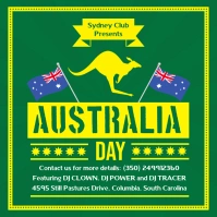 Green Australia Day Invite Template Instagram-Beitrag
