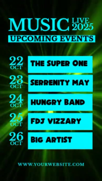 Green Berbasis Daftar Upcoming Events Instagram Story Indaba yaku-Instagram template