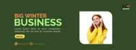 Green Big Winter Business Facebook Cover Facebook Cover Photo template