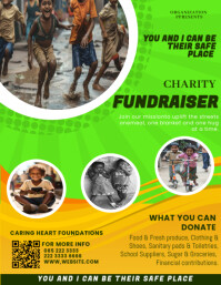 Green Charity Drive Flyer (us Letter) template