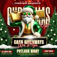 Green Christmas Giveaways Instagram Post template
