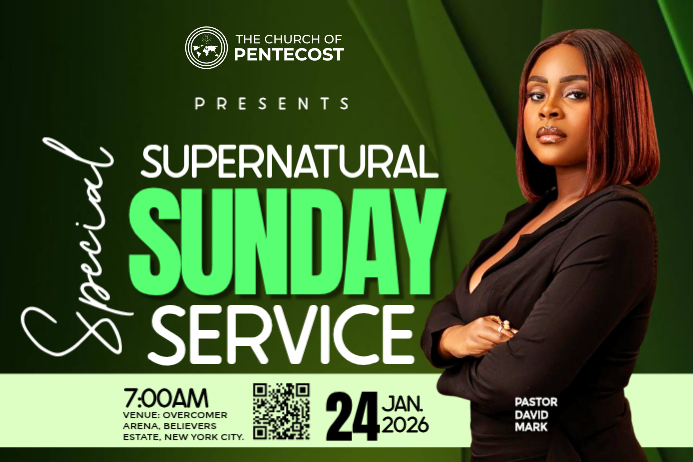 Green Church Event Poster Template | PosterMyWall