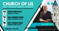 Green Church Mass Schedule Facebook Shared Po template