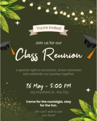 绿色 Class Reunion Instagram Portrait Template