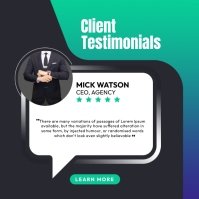 Client Testimonials Ads Template | PosterMyWall