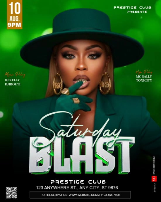 Plantilla de Green Club Event Promotion Instagram Portrait Video ...