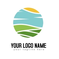 Green Coast Co-Op Time Logo Future template