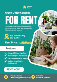 Office Space Rental Template | PosterMyWall