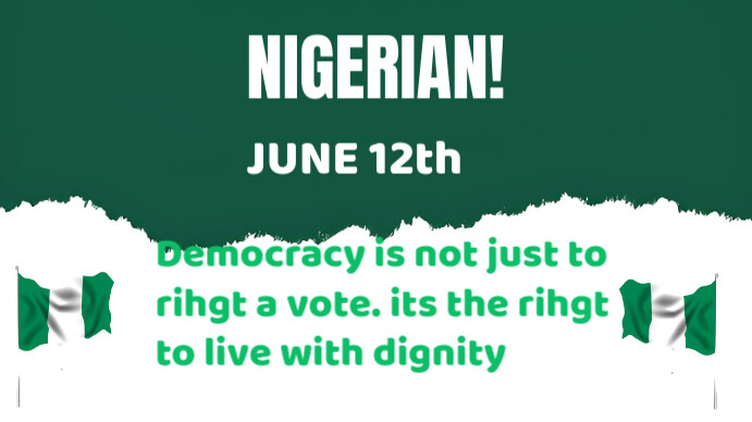Green  Democracy Digital Display (16:9) template