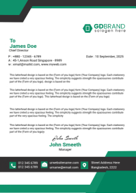 Yellow Letterhead Template | PosterMyWall