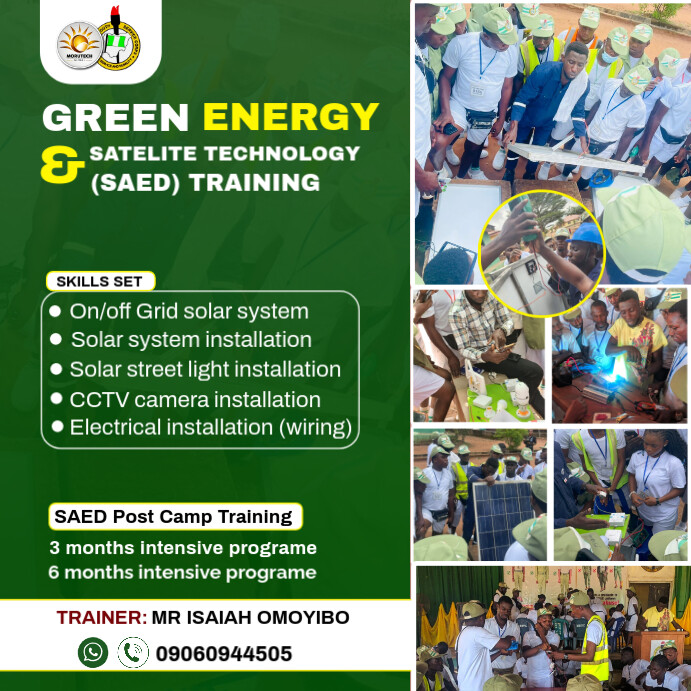 Green Energy & Solar Training - Learn & Build Your Future Vierkant (1:1) template