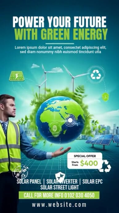 Green Energy Instagram Story template
