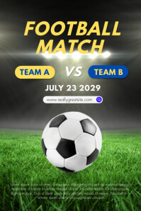 Modern Football Field Template | PosterMyWall