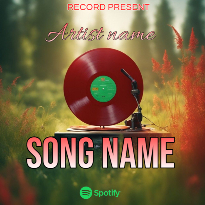 Green Album Cover Album Covers Template | PosterMyWall