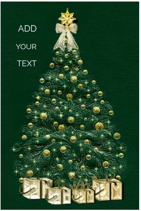 Green floral christmas tree editable template design poster | PosterMyWall