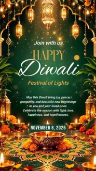 Groen Diwali Celebration Instagram Story Template