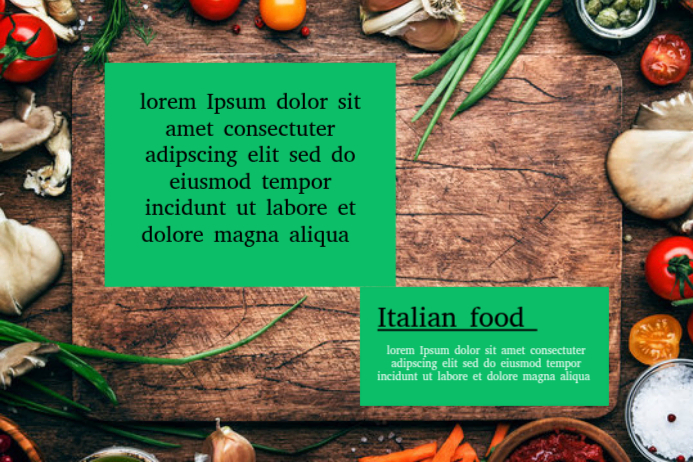 Green Italian Food Labels Template | PosterMyWall