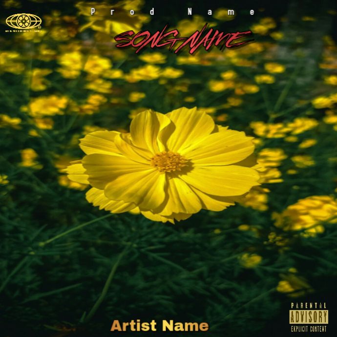 Green floral music album cover album cover Template | PosterMyWall