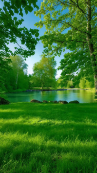 Verde Nature Landscape Digitalt display Template