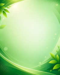 Green Floral Nature Theme Instagram Portrait template