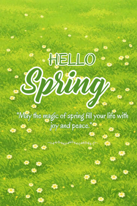 Green Spring Posters Template | PosterMyWall