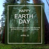 Green Forrest Earth Day Instagram Post Instagram-Beitrag template