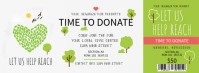 Green Fundraising Event Ticket Facebook Cover template