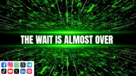 Hijau Countdown Announcement Digital na Display Template
