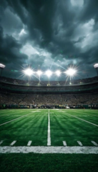 Green Futuristic Football Stadium Background Business Card template