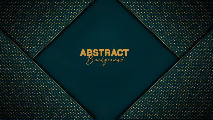 Green Geometric abstract template Digital Display (16:9)