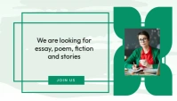 Green Geometric Call For Submissions Blog Header template
