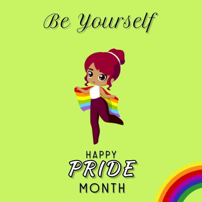 Green Girl Pride Design โพสต์บน Instagram template