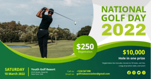 Green Golf Country Club Facebook Post template