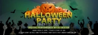 Green Halloween Party Facebook Cover Photo template