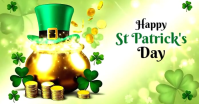 Green Happy Saint Patrick’s Day Facebook Shared Image template