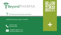 Green Health Business Card Design Visitekaartje template