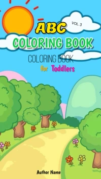 Green Illustrative Children Coloring Book  Instagram Story template