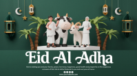 Verde Eid al-Adha Celebration Pantalla Digital Template