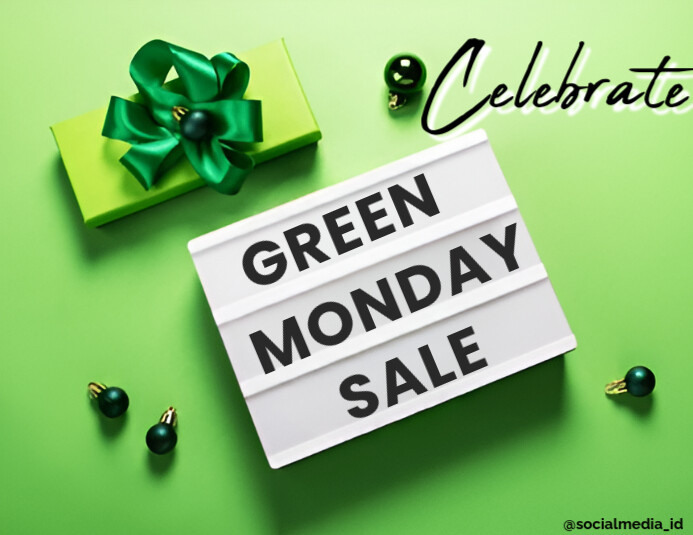 Copy of Green Illustrative Green Monday Sale Flyer (us Letter ...