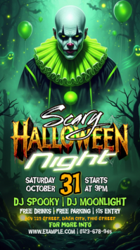 Vert Halloween Night Party Instagram Story Template