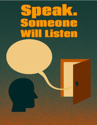 Green Illustrative Suicide Prevention Flyer (us Letter) template