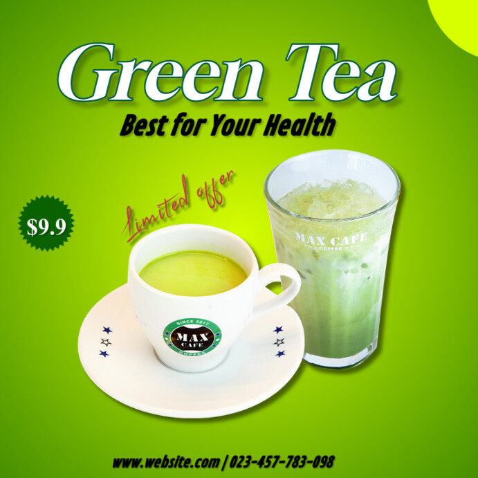 Copy of Green Illustrative Tea Green Instagram Post | PosterMyWall