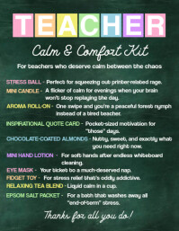 Green Illustrative Teacher Survival Kit Flyer (us Letter) template