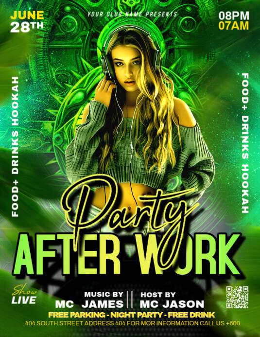 Copy Of Green Joyful After Work Party Flyer us Letter PosterMyWall copy-of-green-joyful-after-work-party-flyer-us-letter-postermywall