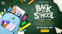 Green Joyful Back to School Sale Overlay Twitch template