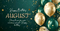 Зеленый Birthday Celebration Obraz udostępniany na Facebooku Template