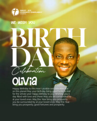 Green Joyful Birthday Flyer  Instagram Portrait template
