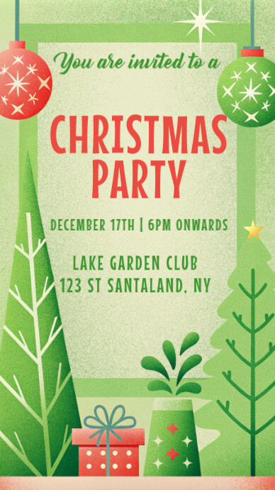 Copy of Green Joyful Christmas Party Instagram Story | PosterMyWall
